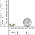 thumbnail image 3 of Gem Stone King 2.10 Cttw 10K White Gold Cabochon White Simulated Opal Green Peridot and Diamond Accent Three-Stone Engagement Ring for Women | Three Stone Wedding Anniversary Promise Ring (Size 8), 3 of 4