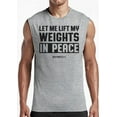 thumbnail image 2 of Gymish Let Me Lift in Peace Men’s Workout Tank Top – Funny Gym Shirt, Sleeveless Lifting Tee, Fitness & Bodybuilding Top, 2 of 4