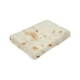 thumbnail image 6 of Wijzvio Tortilla Throw Blanket Soft Fuzzy Fleece Blanket For Couch Bed Living Room Decoration 40"X30", 6 of 9