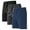 Black/Dark Gray/Navy Blue, variant on BUYJYA 3 Pack Men's Athletic Shorts Set with Zipper Pockets Elasticated Waistband Quick Dry Workout Shorts for Basketball