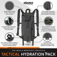 thumbnail image 2 of Source Tactical Hydration Pack - 3L WXP Widepac Water Bladder with External Fill Port - High-Flow Storm Drinking Valve - Dual Function: Backpack/MOLLE, 2 of 5