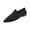 Black, variant on Womens Beige Mesh Pointed Toe Slip-On Loafers Breathable Casual Flats Comfortable Work Shoes,Size 6