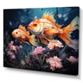 thumbnail image 2 of Designart "Aquariums Aquatic Dance Painting III" Animals Canvas Wall Art, 2 of 5