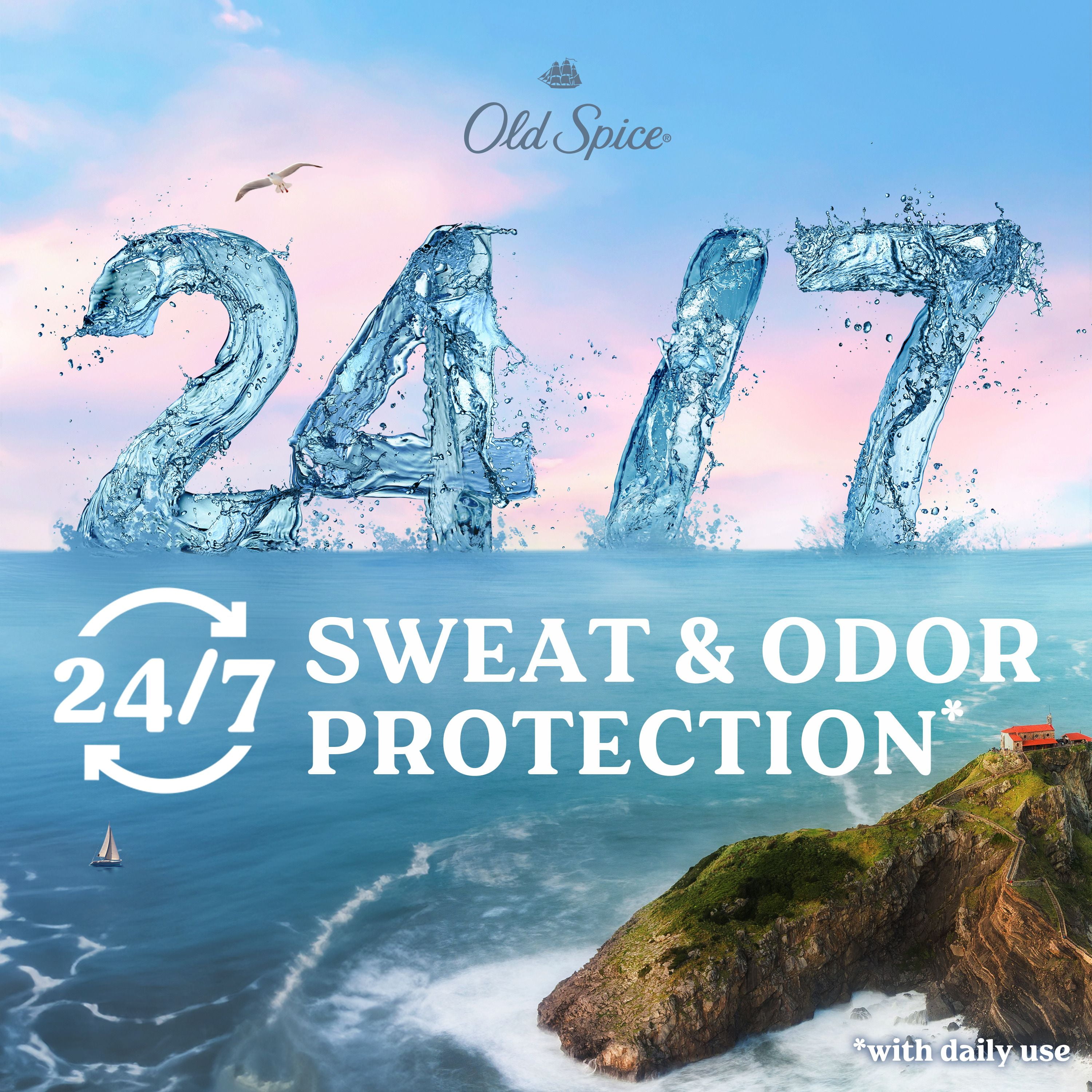 Désodorisant et antisudorifique invisible pour hommes Old Spice, Harbor