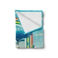 thumbnail image 2 of Whale Soft Flannel Fleece Throw Blanket, Ecology Environmental Design Global Concept with a Rainbow Ocean and a Big Whale, Cozy Plush for Indoor and Outdoor Use, 50" x 60", Multicolor, by Ambesonne, 2 of 6