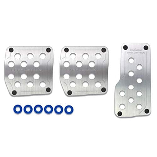 Razo RP123A Super Grip Silver Manual Transmission Pedal Set - 3 Piece
