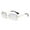 Grey, variant on Retro Rimless Rectangle Sunglasses for Women Men Gold Metal Frameless Vintage Square Glasses Tinted Lens Y2K 90s 2000s Fashion Protection Glasses