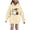 Beige, variant on HAOTAGS Halloween Hooded Hoodies Girls, Printed Long Sleeve Round Neck Pullover Sweatshirts Pink Size 8