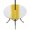 Yellow, variant on Round Outdoor Tablecloth with Umbrella Hole and Zipper, Orange Solid Color Texture Fitted Table Cover with Elastic Edge for 45-54 Inch, Simple Orange Stripes Waterproof Patio Tablecoths for Picnic