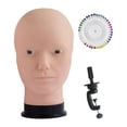 thumbnail image 2 of Xuanheng Male Bald Mannequin Head Hat Display Rack for Hairpieces s Making Styling B, 2 of 8