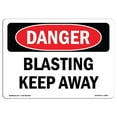 thumbnail image 1 of SignMission OS-DS-A-1824-L-2489 18 x 24 Po Signe de Danger OSHA - Dynamitage Tenir à l'Écart, 1 of 1