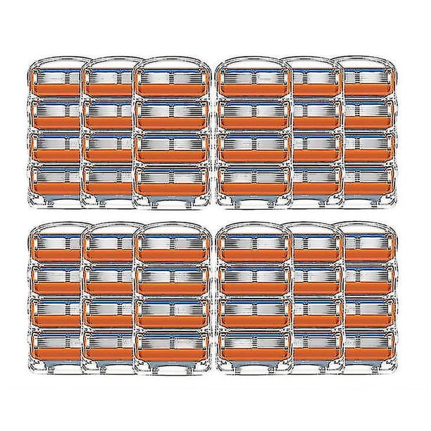 24 paquetes de 5 cuchillas compatibles con el kit de maquinilla de afeitar de repuesto Gillette Fusion Proglide Power