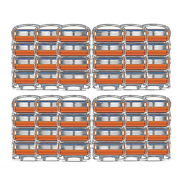 1pcs 24 paquetes de 5 cuchillas compatibles con el kit de maquinilla de afeitar de repuesto Gillette Fusion Proglide Power