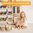 thumbnail image 6 of TACWILY Toy Storage Organizer with 6 Shelves and 12 Bins, Toy Organizers Storage Bookshelf, Kids Bin Shelf Toys Box Bookcase for Bedroom Playroom Organization Room Decor, White, 6 of 7