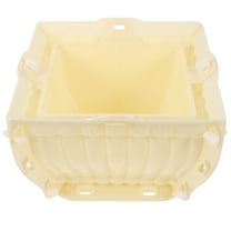 STOBOK Plastic Reusable Flowerpot Mold Light Yellow 1Set For Home Decoration
