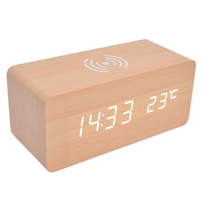 Relajes desesspertador led, relaj electrónico seguro y estable para dormitorio, relajor activado por voz, relaj desespertorador digital con detección de temperatura para