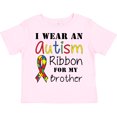 thumbnail image 3 of Inktastic I Wear an Autism Ribbon for My Brother Boys or Girls Toddler T-Shirt, 3 of 5