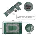 thumbnail image 2 of Prayer Rug Portable Braided Mats Simply Print With Compass In Pouch Travel Home Mat Blanket，blue, 2 of 5