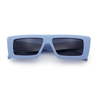 Womens Ironic Retro Narrow Metal Rim Cat Eye Sunglasses  display picture 3