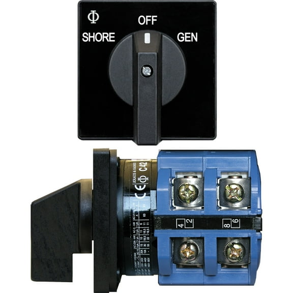 Blue Sea 9011 Switch, AV 120VAC 65A OFF  2 Positions [9011]