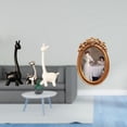 thumbnail image 2 of Figura de jirafa creativa moderna, centro de mesa y marco de fotos de resina ornamentado, decoración de mesa para oficina, dormitorio, estantería., 2 of 8