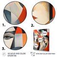 thumbnail image 3 of Designart "Les Demoiselles d Avignon in Cubist Form I" Abstract Floater Framed Canvas Art Print, 3 of 7