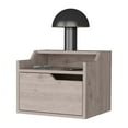 thumbnail image 2 of Miekor Furniture Nolan Light Gray Dual-Shelf Display Nightstand B5A8862, 2 of 7