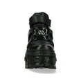 thumbnail image 4 of New Rock WALL285-S2 Unisex Black Leather Gothic Boots, 4 of 8