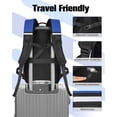 thumbnail image 2 of WOLT Blue Skateboard Backpack, 15.6 Inch Laptop Backpack for Men Women, Sports Backpack with Ball Holder for Longboard, 2 of 7