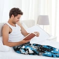thumbnail image 6 of Picia Football Time Mens Soft Woven Cotton Elastic Waistband Sleep Pajama Pant Lounge Sleep Pant With Pockets And Drawstring-XX-Large, 6 of 9