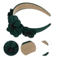 thumbnail image 2 of Unique Bargains 1 Pc Fashion Elegant Knotted Headband for Women for Girls 5.91"x1.57" Green, 2 of 4