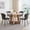 Grey Chairs, variant on 47" Round Dining Table Set for 4 Mid-Century Modern Kitchen Table with 4 Upholstered Chairs Kitchen Coffee Set Dining Table and Chairs for Living Room(Grey Table with 4 Beige Chairs)
