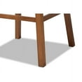 thumbnail image 5 of Transitional Grey Fabric Upholstered and Walnut Brown Finished Wood 2-Piece Swivel Bar Stool Set, 5 of 6