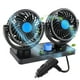 thumbnail image 1 of Ventilador de aire de refrigeración para coche, circulador de aire de refrigeración eléctrico de doble cabezal de 12 V, ventilador automático giratorio de 360 ​​grados para sedán SUV/RV/barc, 1 of 5