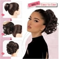 thumbnail image 4 of Aorsher Claw Clip in Ponytail Extension Curly Synthetic Wavy Ponytail Extension Fluffy Natural Soft Ponytail Hairpiece for Women Daily Party Use, 4 of 6