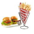 thumbnail image 1 of JS Gourmet - Support à Frites avec Récipient à Condiments, Acier Inoxydable, 1 of 2