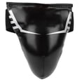 thumbnail image 1 of Protector de copa, protector de ingle, suspensorio de ingle de boxeo de PU negro, copa de entrepierna de boxeo, diseño a prueba de futuro, 1 of 12