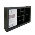 thumbnail image 3 of 8" x 12" Black Collection Display Box by Studio Décor - 12 Compartments - Front Loading and Hanging Hardware Attached - 1 Pack, 3 of 4