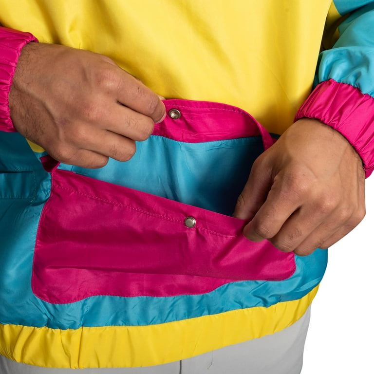 Retro Windbreaker Jacket Lightweight 80s & 90s Colorful Retro Windbreaker Jacket Lightweight 80s & 90s Colorful