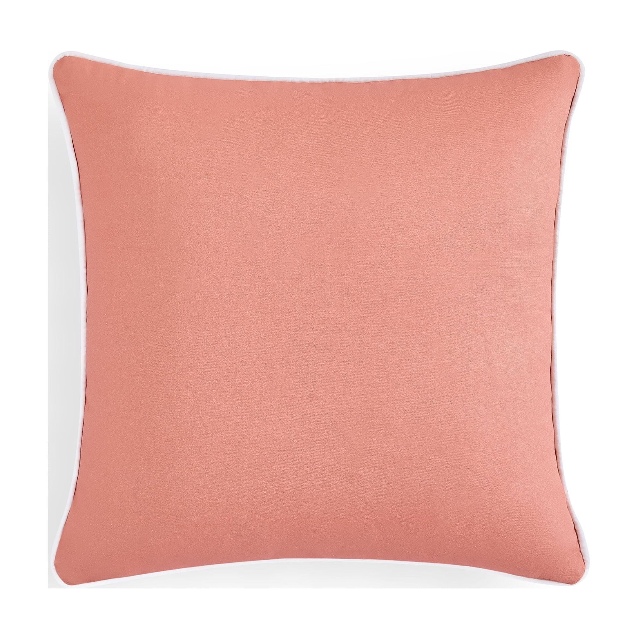 Coastal Living 18" x 18" Orange Coral Reef 100% Cotton Decorative Throw Pillow for Couch or Bed