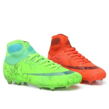 

Men Soccer Shoes Kids Men Cleats Training Football Boots High Ankle Sport Sneakers Long Spike Shoes Men Sneakers Turf Futsal