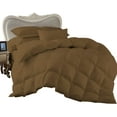 thumbnail image 2 of Comforter - 100% Egyptian Cotton 800 Thread-Count 400 GSM Fiber Fill Duvet Insert Comforter, 3-Piece (1pc Comforter & 2pc Pillow Shams) - Oversized Super King Size (120" x 98") Inch, Taupe Solid, 2 of 5