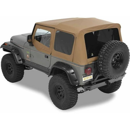 - Bestop 54601-37 Jeep Wrangler with Tinted Windows Supertop Replacement Top, Spice
