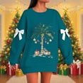 thumbnail image 2 of Kaliqueen Christmas Oversized Sweatshirt for Women Funny Xmas Graphic Long Sleeve Crew Neck Pullover Tops 2025 Fall/Winter Casual Outfits, 2 of 5