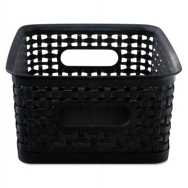 Weave Bins, 9.88 x 7.38 x 4, Black, 3/Pack Weave Bins, 9.88 x 7.38 x 4, Black, 3/Pack