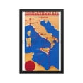 thumbnail image 4 of Marcevaggi SA International Sea and Land Transport, 1935. Framed Vintage Travel Poster, 4 of 11