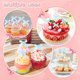 thumbnail image 5 of Uxcell 60-Pack Adornos de Cupcake en Forma de Lazo, Palillos de Pastel de Lazo de Cinta Decoración de Pastel de Cumpleaños para Despedida de Soltera [Azul Claro], 5 of 7