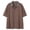 Coffee, variant on Rrxhxhs Golf Shirts for Men Summer Plaid Spliced Collar Short Sleeve Lightweight Casual Tops,L