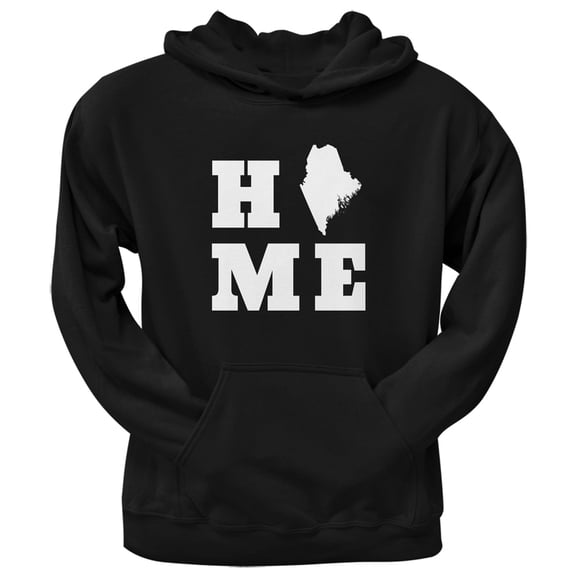 Maine Home Black Adult Hoodie - Large