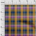 thumbnail image 1 of oneOone Viscose Jersey Navy Blue Fabric Madras Check Sewing Craft Projects Fabric Prints By Yard 60 Inches Wide, 1 of 5